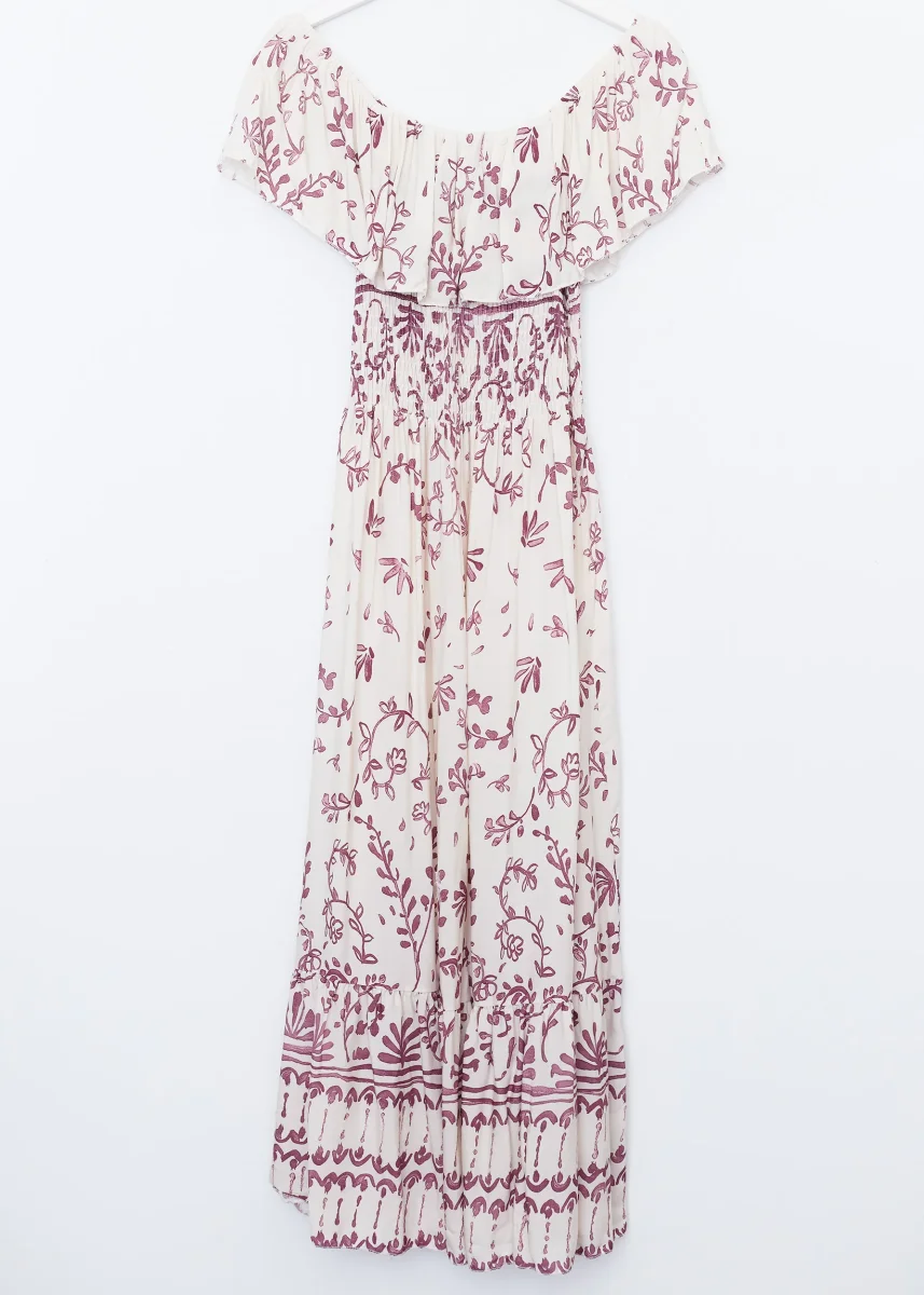 Vestido fruncido ramas - Imagen 4