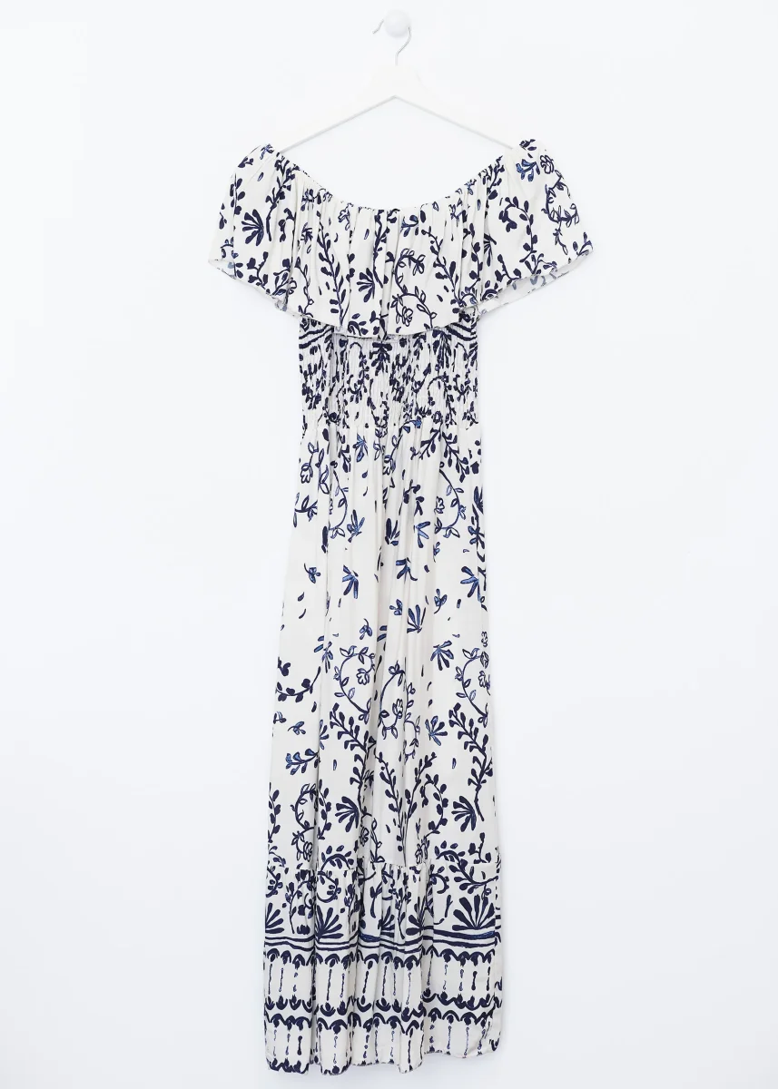 Vestido fruncido ramas - Imagen 6