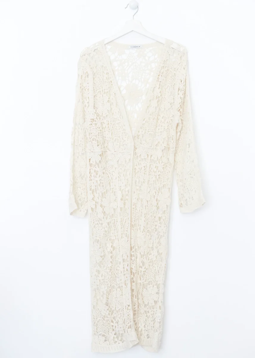 Chaqueta crochet larga - Imagen 4