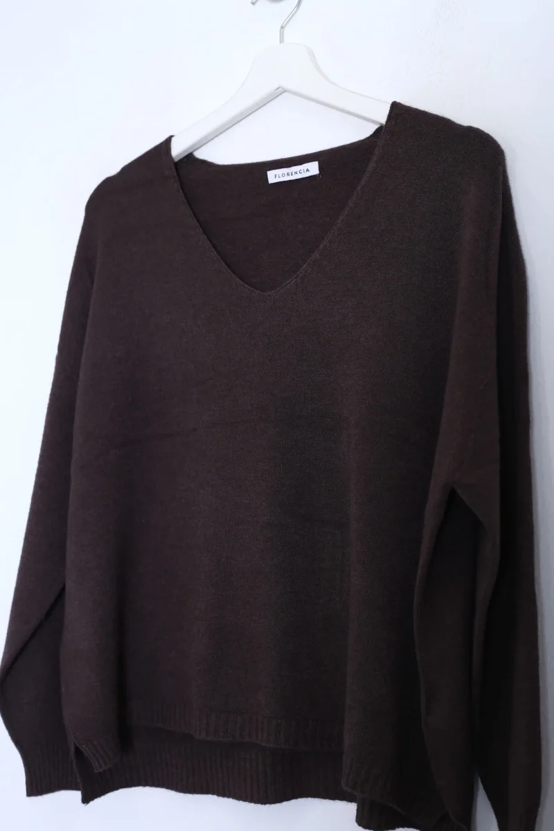 Jersey sin costuras cuello punta - Imagen 5