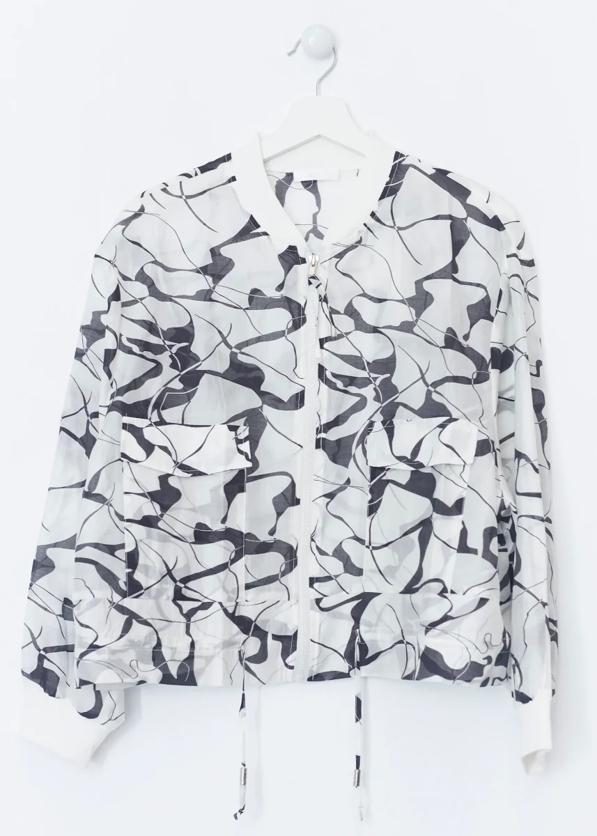 Bomber organza estampada - Imagen 8
