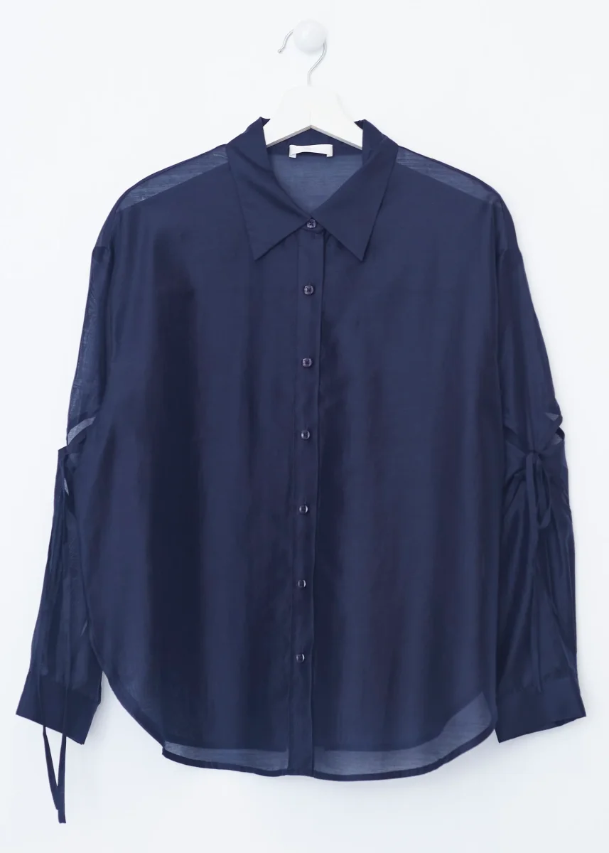 Camisa organza aberturas - Imagen 8