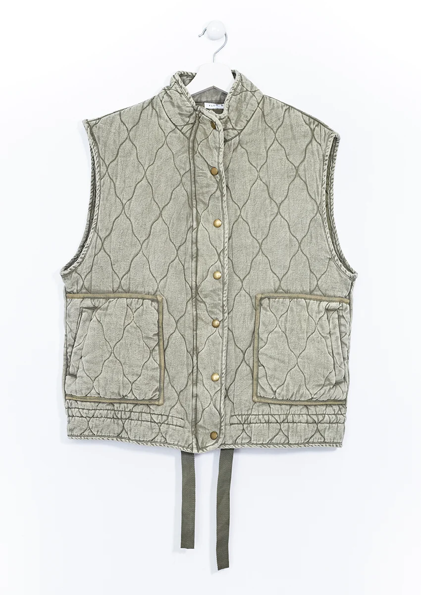 Chaleco denim acolchado - Imagen 5