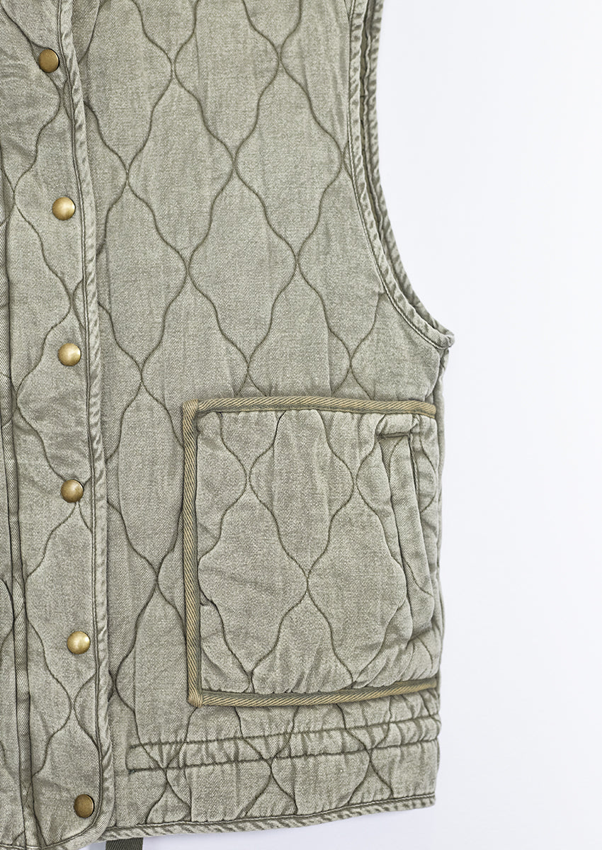 Chaleco denim acolchado - Imagen 6
