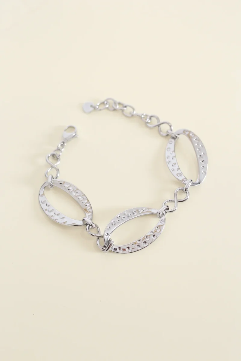 Pulsera combinada óvalos y ochos - Imagen 4