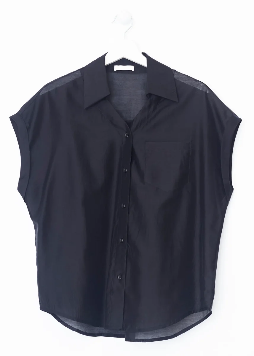 Camisa organza bolsillo - Imagen 4
