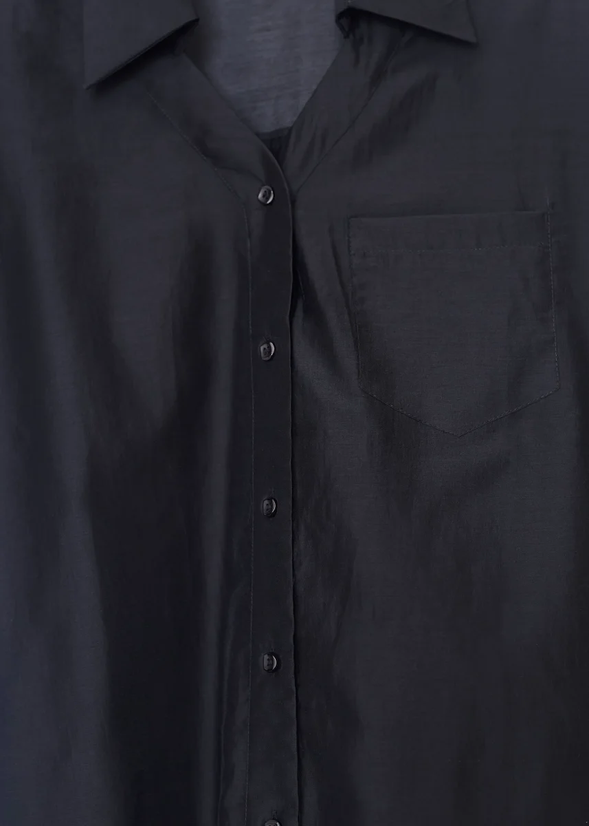 Camisa organza bolsillo - Imagen 5