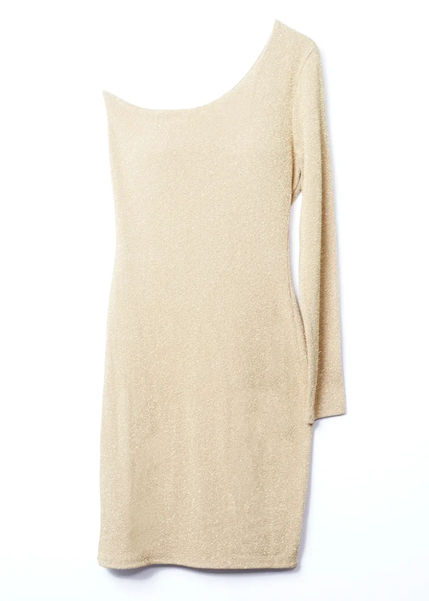 Vestido lurex asimétrico - Imagen 6