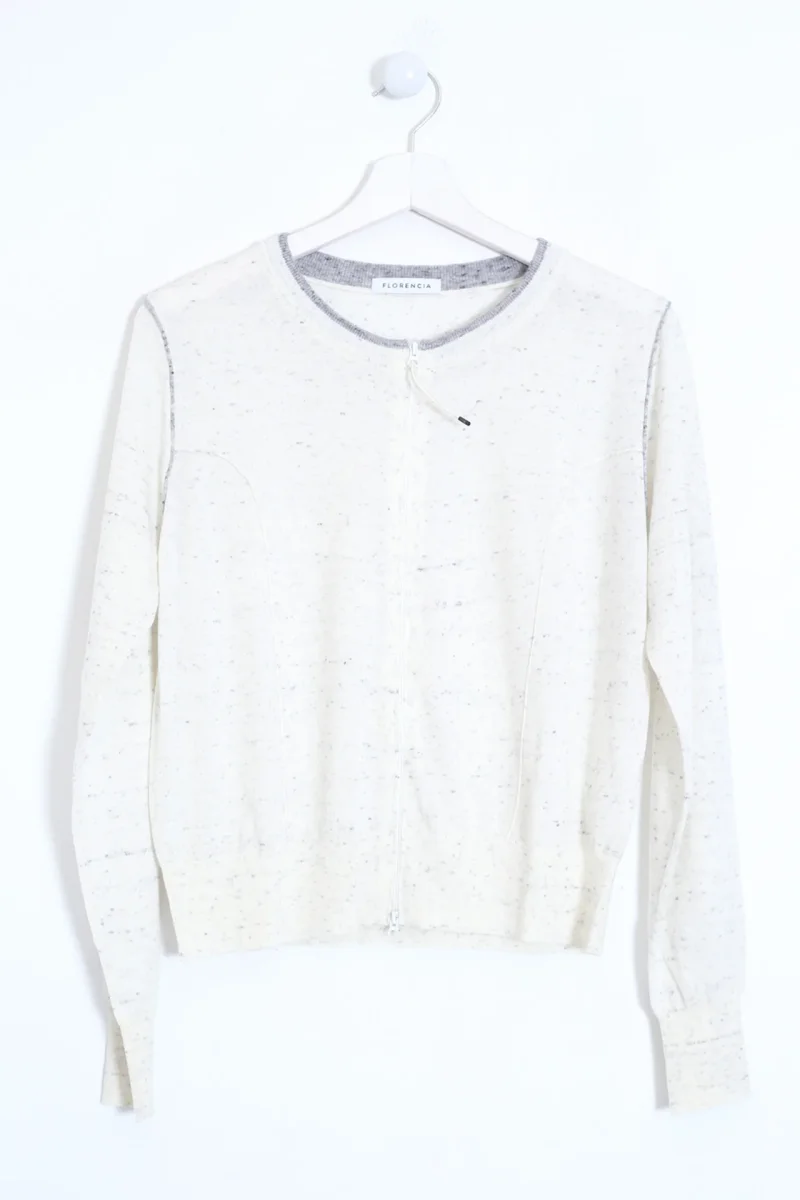 Chaqueta lana cremallera jaspeada - Imagen 7