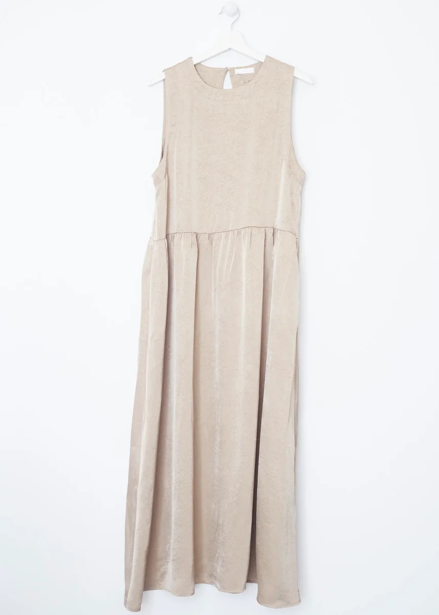 Vestido largo raso - Imagen 6