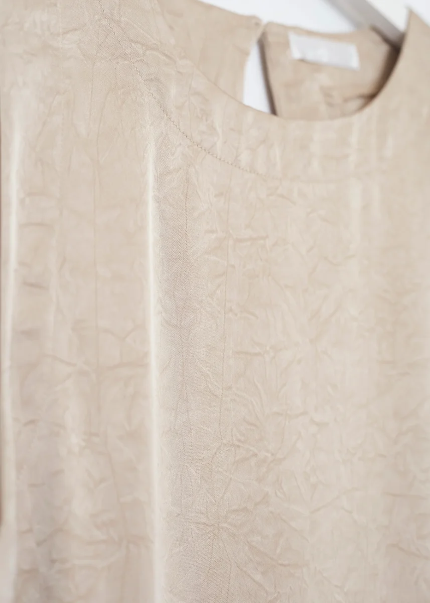 Vestido largo raso - Imagen 8