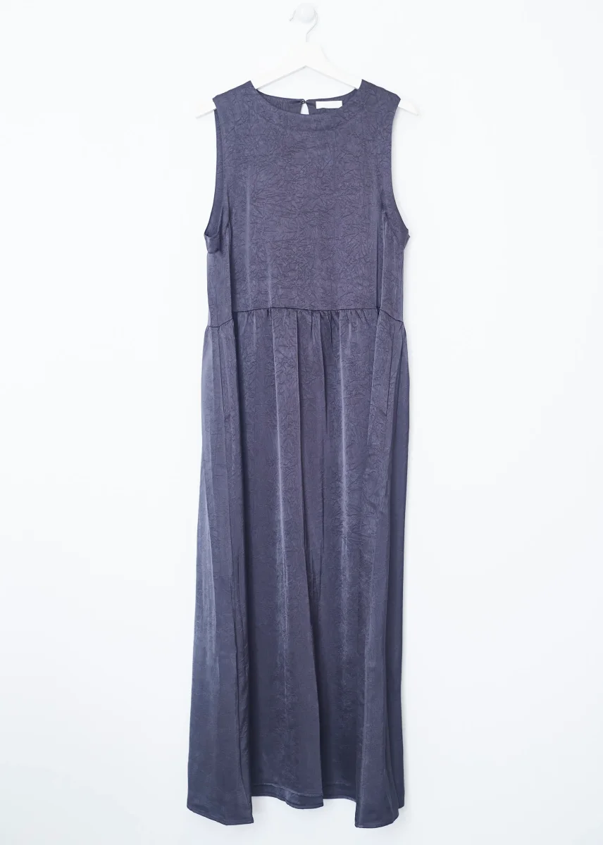 Vestido largo raso - Imagen 4