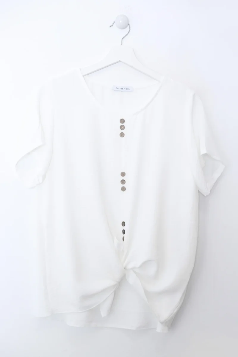 Blusa botones fluida - Imagen 8