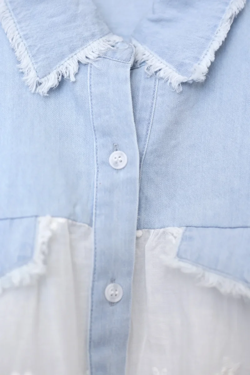 Camisa batista denim - Imagen 6