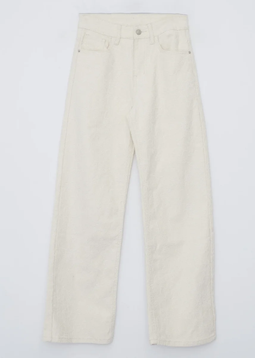 Jeans straight brocados - Imagen 5