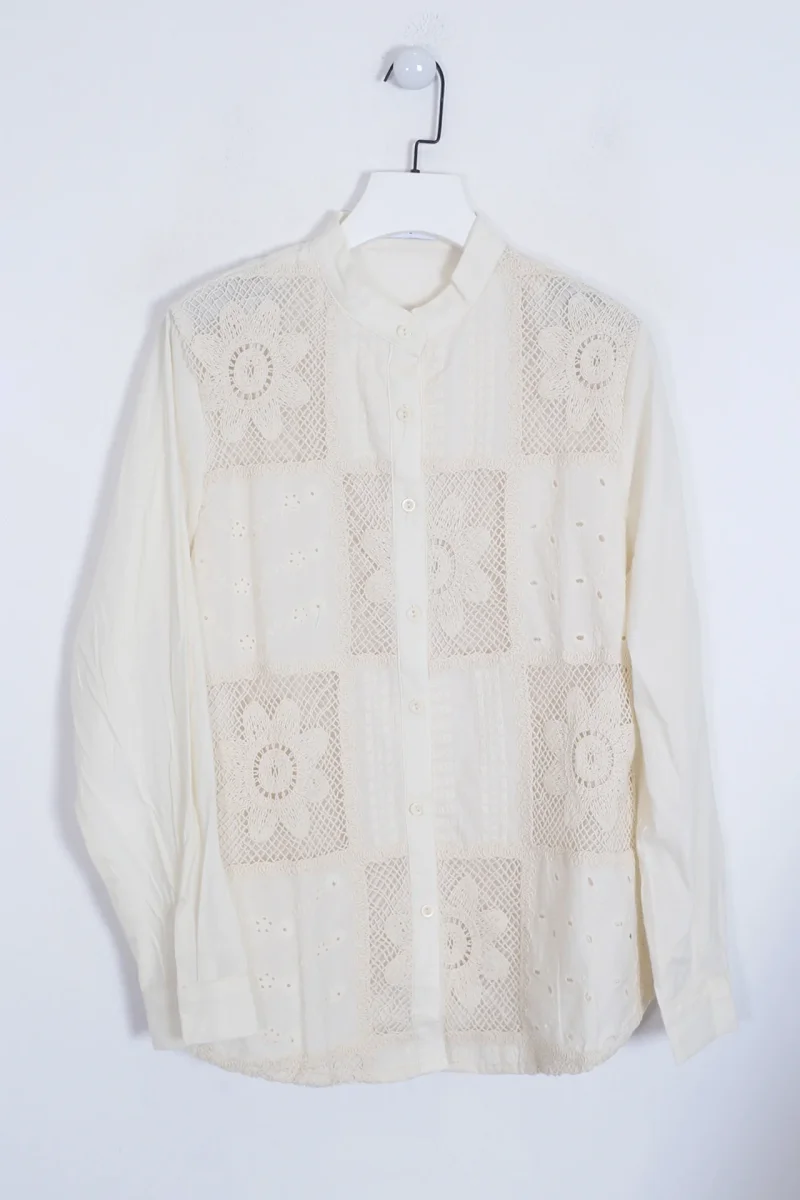 Camisa bordada patchwork - Imagen 3
