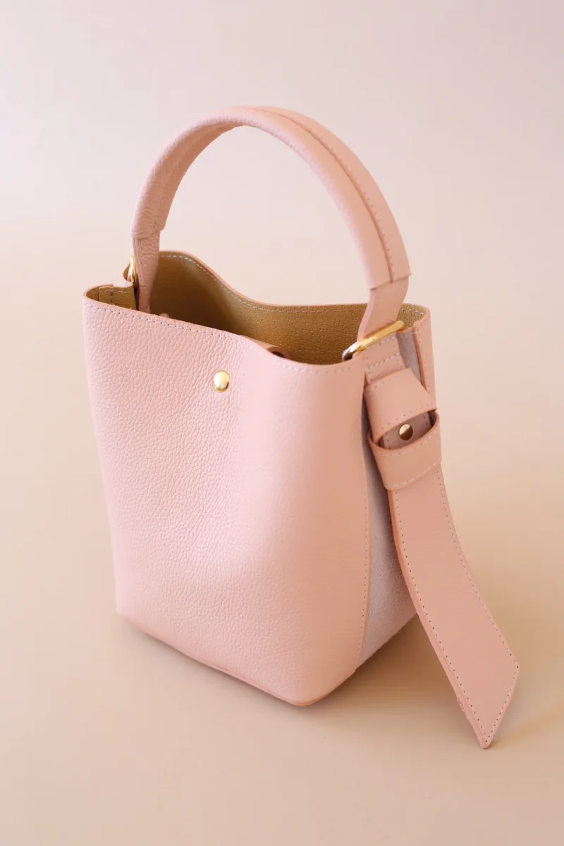 Bolso bucket piel - Imagen 3