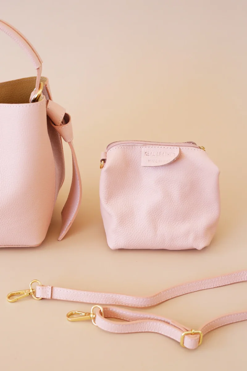 Bolso bucket piel - Imagen 9