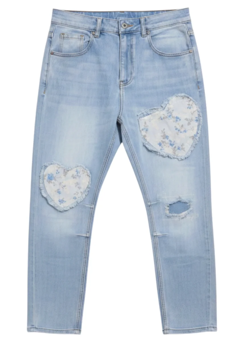 Jeans corazones estampados - Imagen 4