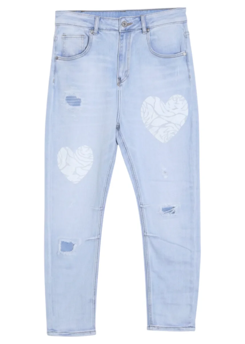 Jeans corazón devoré - Imagen 4