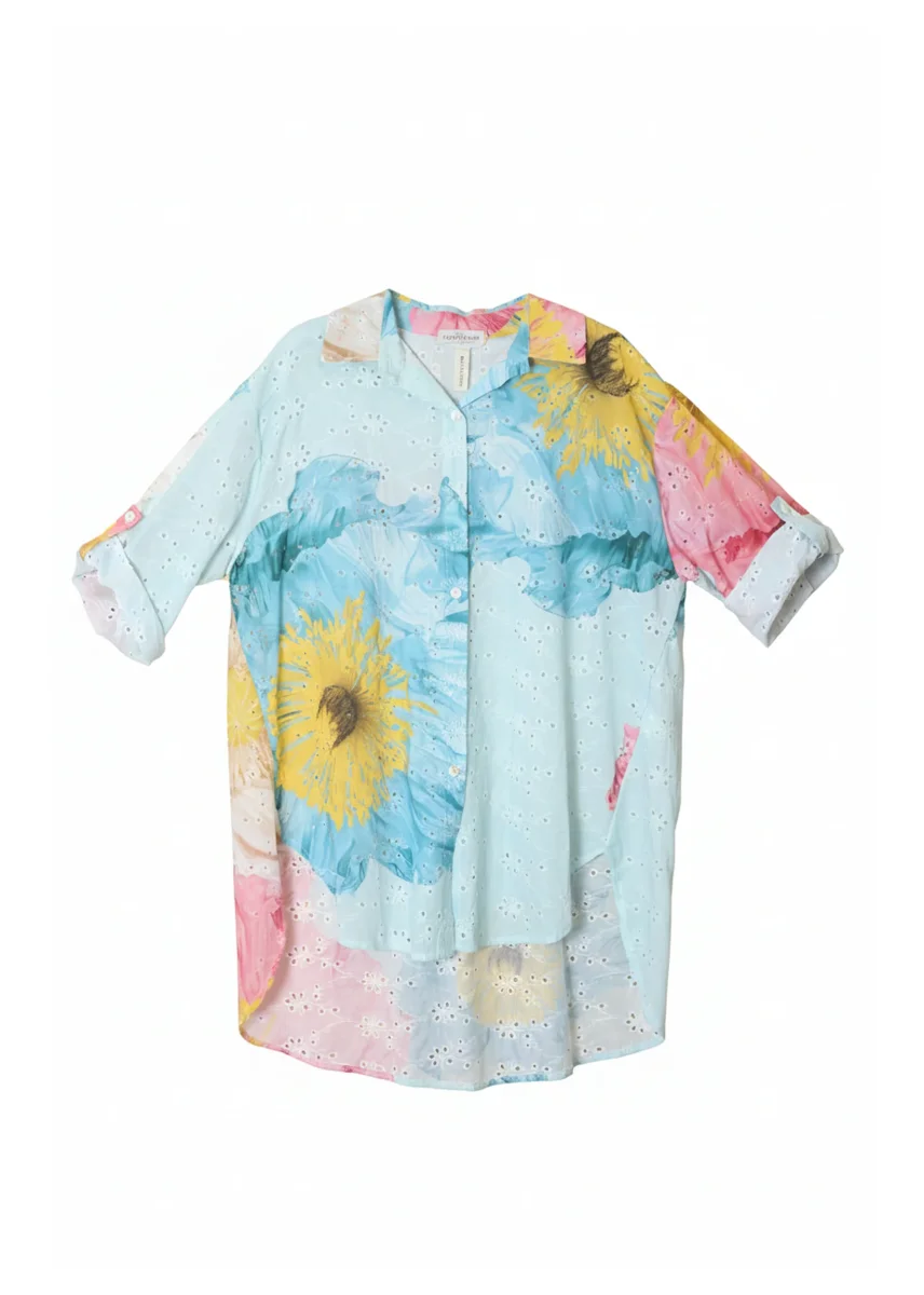 Camisa bordada estampada - Imagen 3