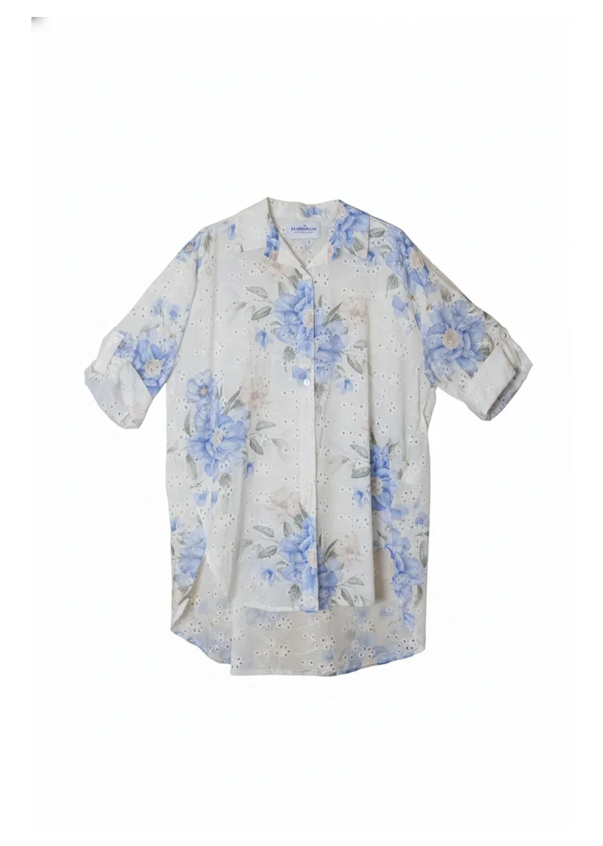 Camisa bordada estampada - Imagen 3
