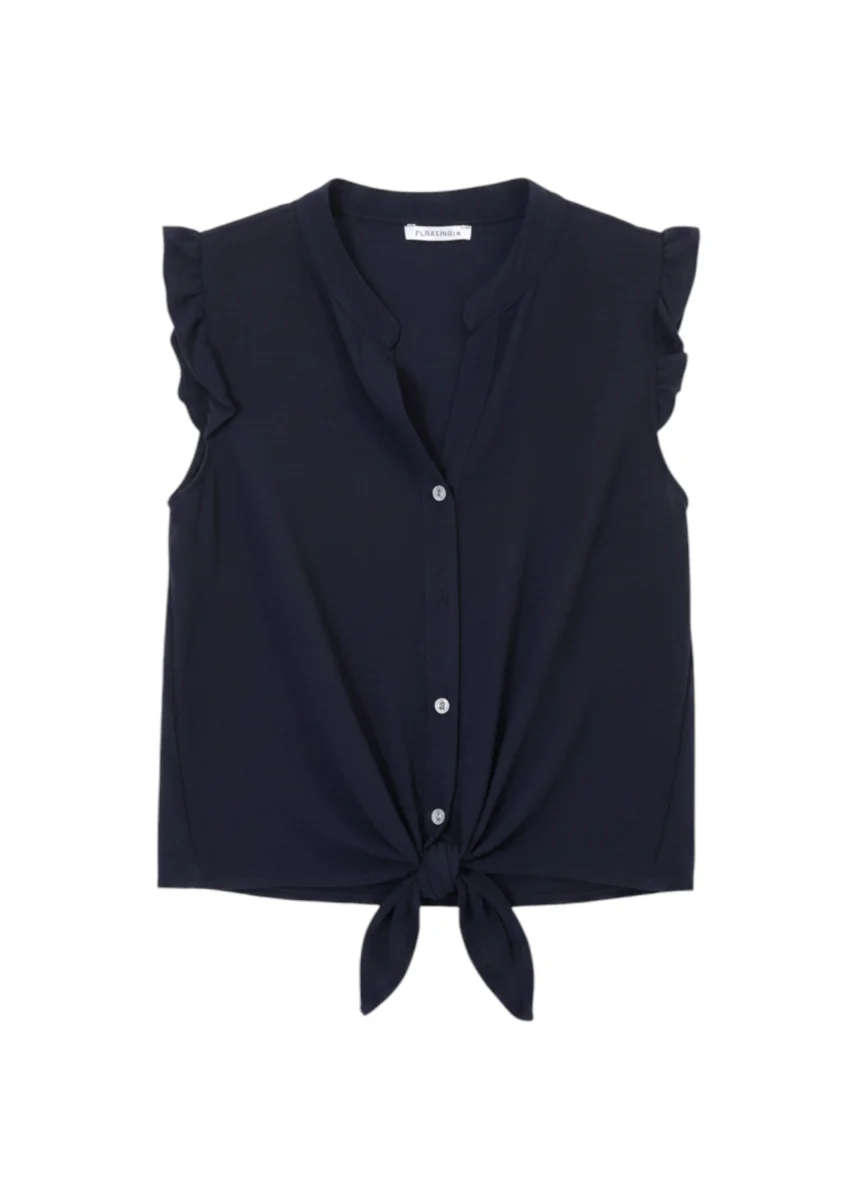 Blusa volante fluida - Imagen 7