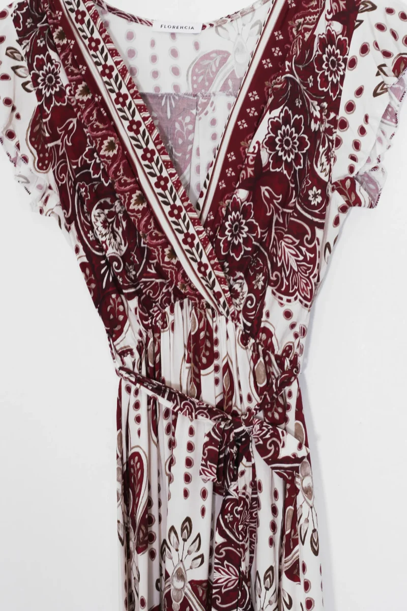 Vestido cruzado estampado - Imagen 7
