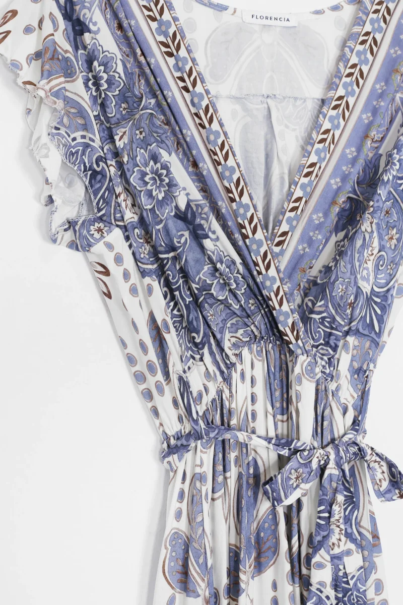 Vestido cruzado estampado - Imagen 9