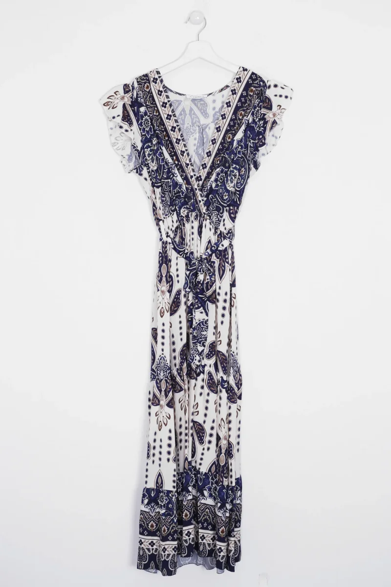 Vestido cruzado estampado - Imagen 4