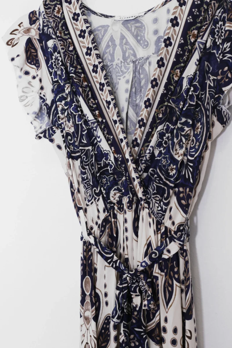Vestido cruzado estampado - Imagen 5
