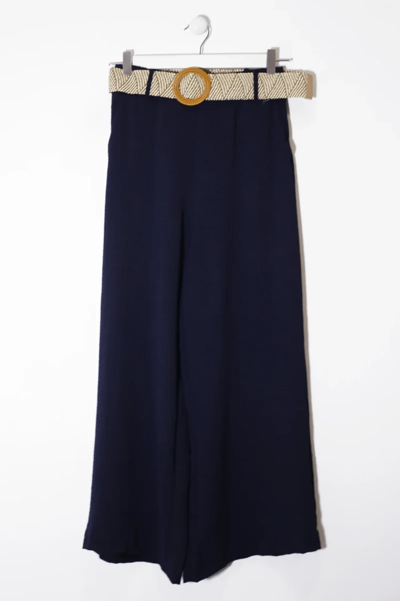 Pantalones fluidos cinturón - Imagen 6