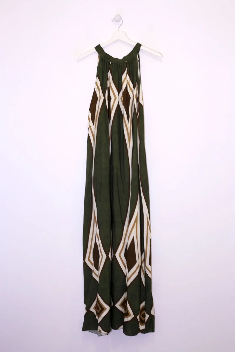 Vestido estampado halter - Imagen 7