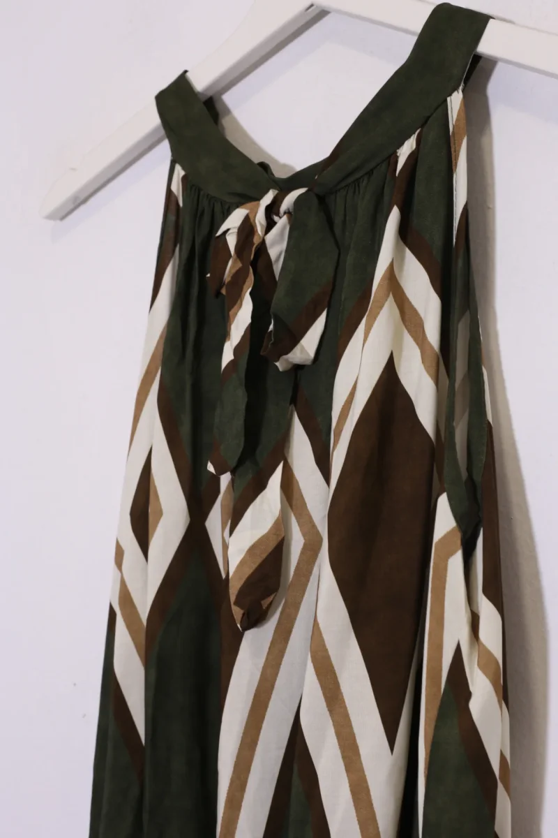 Vestido estampado halter - Imagen 8