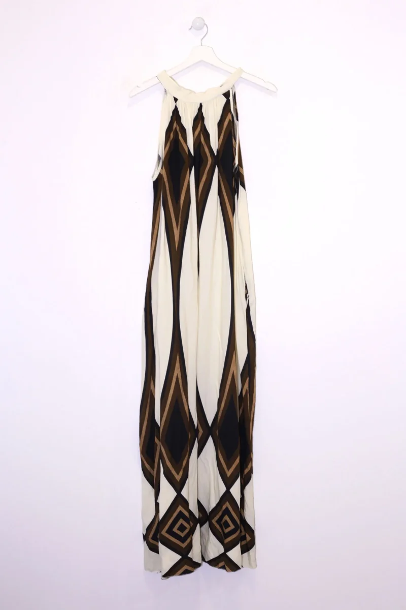 Vestido estampado halter - Imagen 9