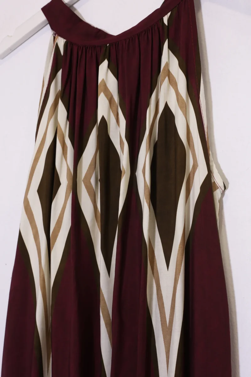 Vestido estampado halter - Imagen 6