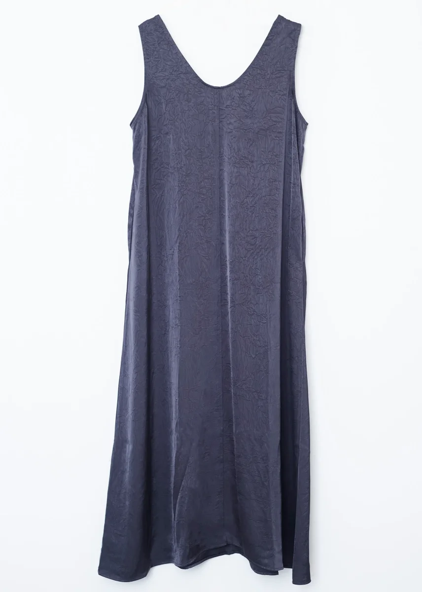 Vestido raso largo - Imagen 9