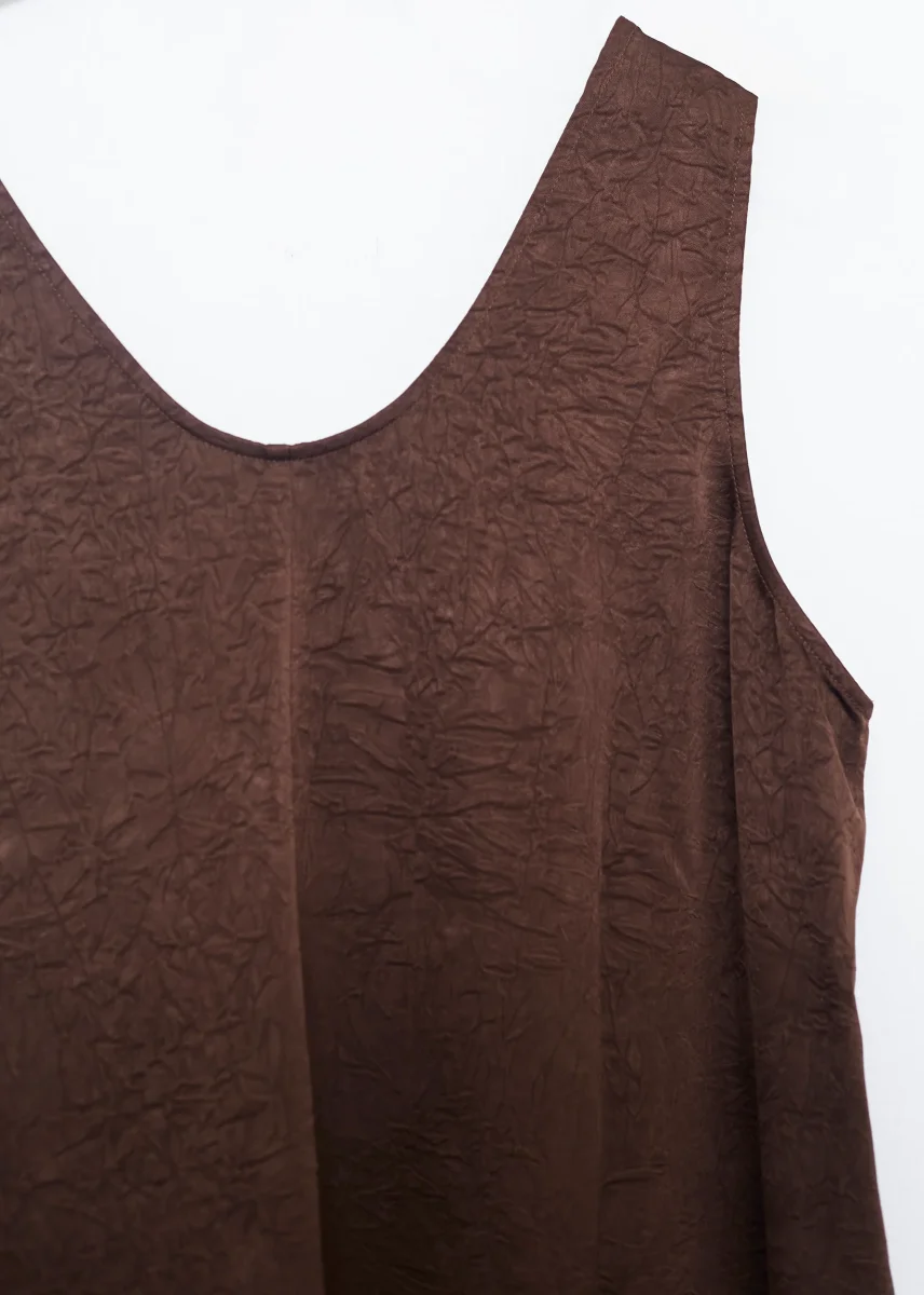 Vestido raso largo - Imagen 4