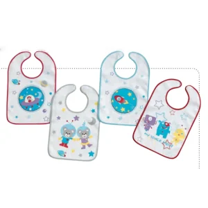 INTERBABY 134 Babero Rizo Plastificado 25x40cm