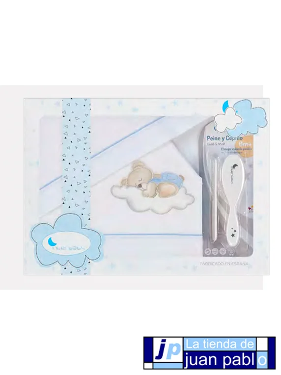 INTERBABY Tríptico Tela para Cuna + Peine y Cepillo - Imagen 5