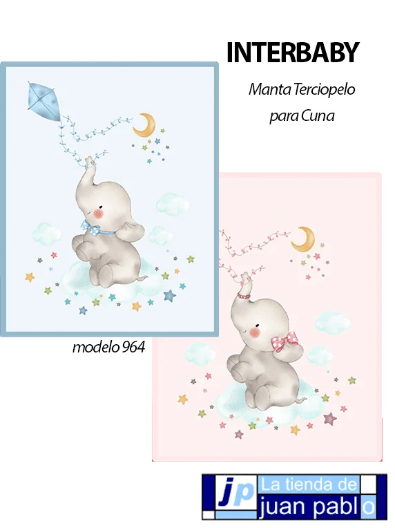 INTERBABY Manta para Cuna de Terciopelo - Imagen 3
