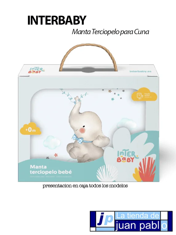 INTERBABY Manta para Cuna de Terciopelo - Imagen 4