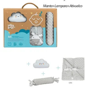 INTERBABY Set Regalo Manta + Lámpara + Antivuelco