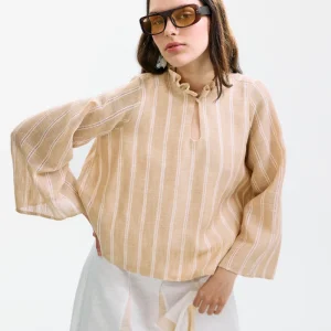 Blusa Zefiro Rayas Beige