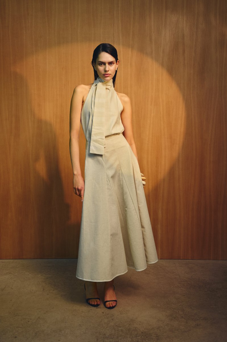 Falda Vela Midi Crudo - Imagen 4