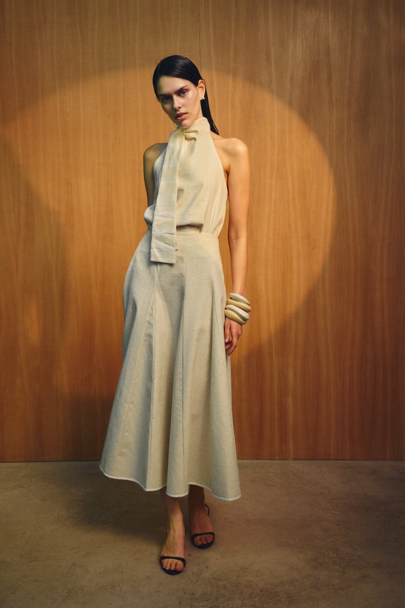 Falda Vela Midi Crudo - Imagen 3