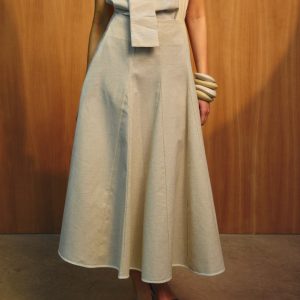 Falda Vela Midi Crudo