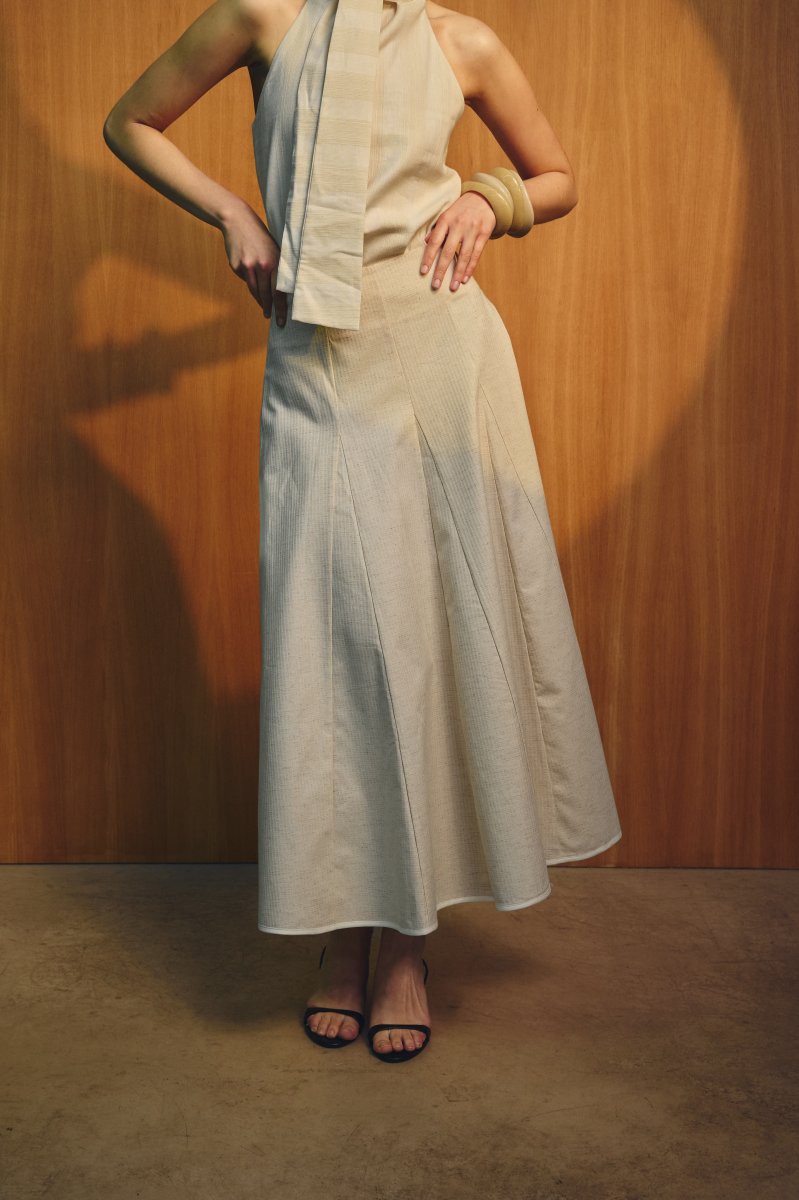 Falda Vela Midi Crudo - Imagen 5