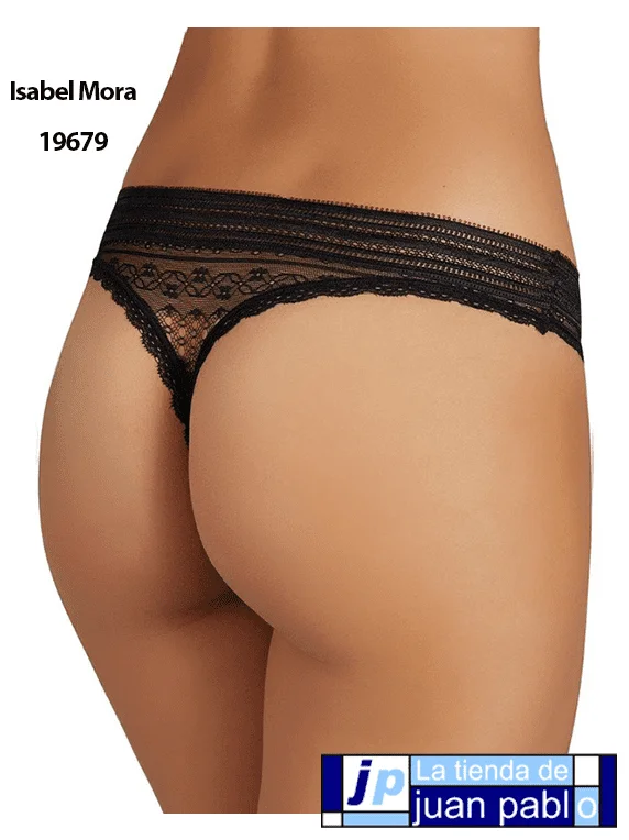 ISABEL MORA 19679 Tanga de Encaje - Imagen 3