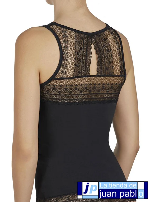 ISABEL MORA 19150 Camiseta Sin Mangas Encaje - Imagen 3